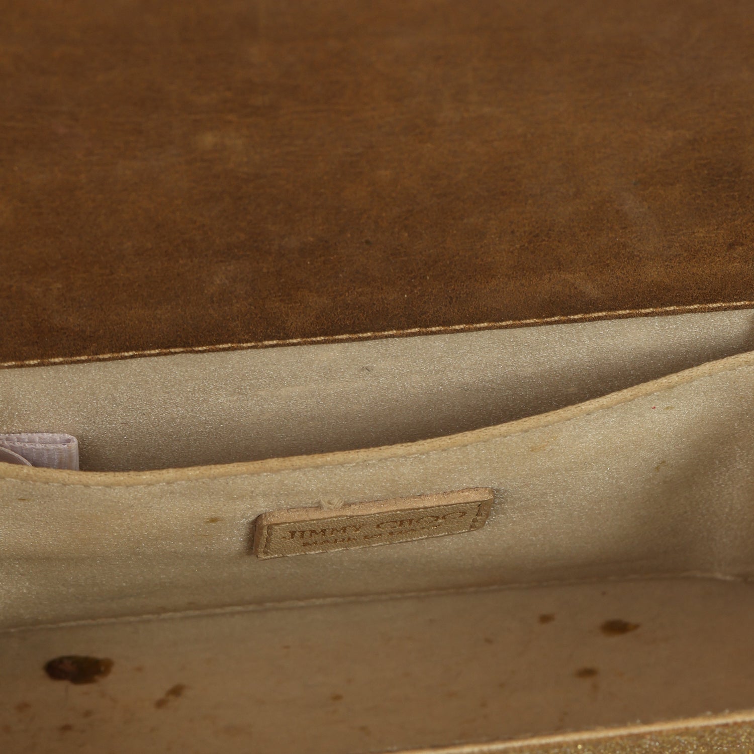 JIMMY CHOO GOLD CANDY CLUTCH 