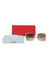 Fendi Square Pearl Sunglasses