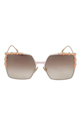 Fendi Square Pearl Sunglasses