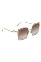 Fendi Square Pearl Sunglasses