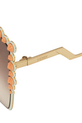 Fendi Square Pearl Sunglasses