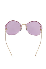 Gucci Gg1203S Rimless Violet Sunglasses