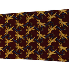 CHANEL CHERUB PATTERN SILK TIE 