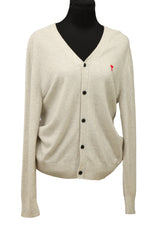 Ami Size:L De CoEUr Wool Beige Cardigan