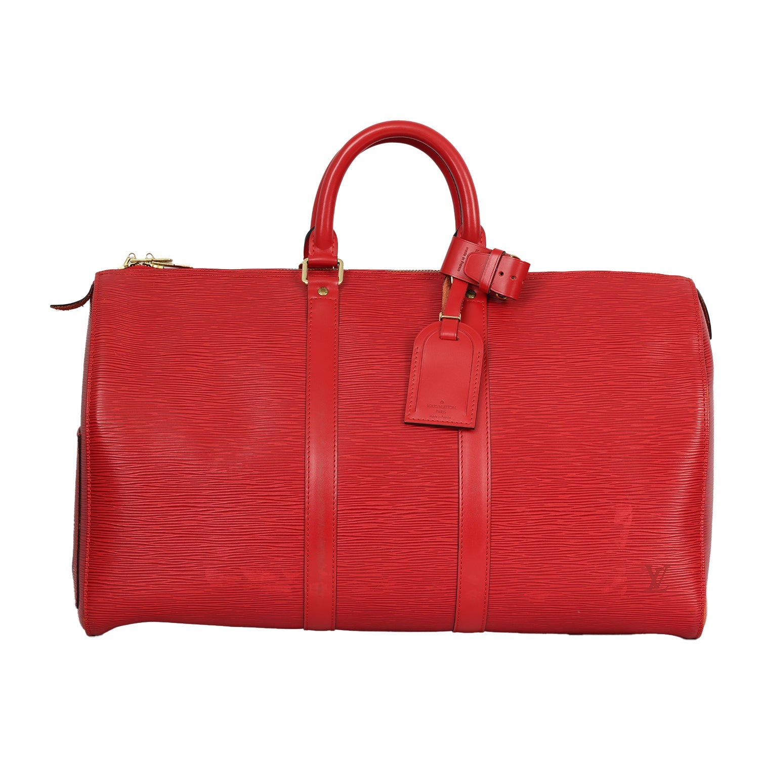 LOUIS VUITTON KEEPALL 50 EPI LEATHER BAG 
