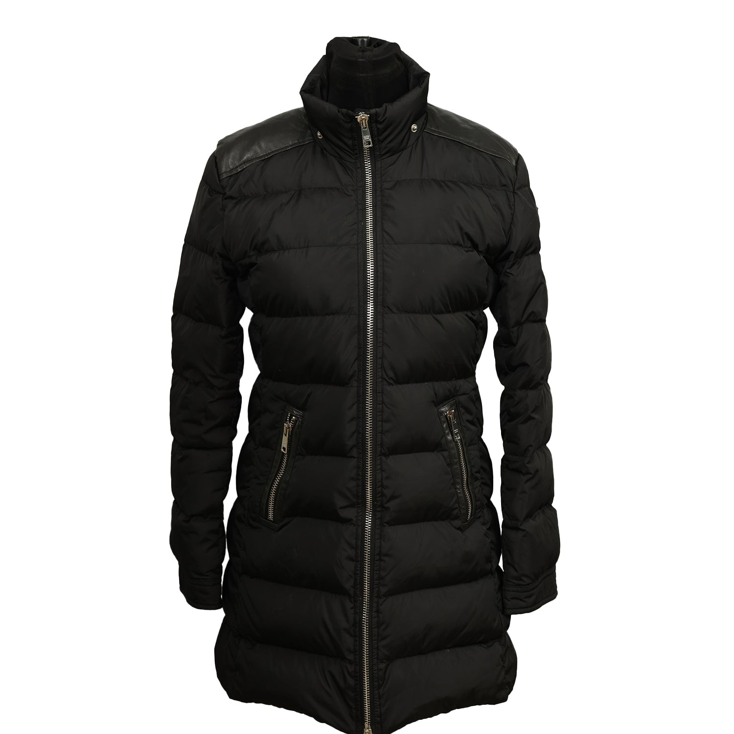 PRADA SIZE:40/S BLACK PUFFER JACKET 