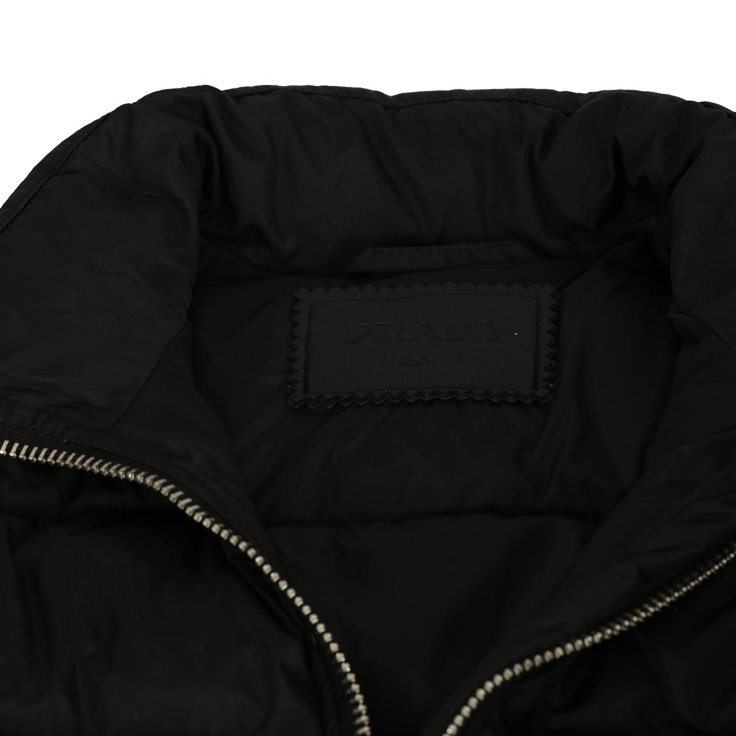 PRADA SIZE:40/S BLACK PUFFER JACKET 