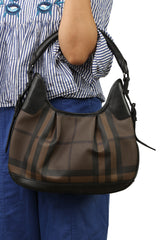 Burberry Smoked Check Brooklyn Bag