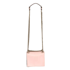 FENDI KAN STUDDED LOGO SHOULDER BAG