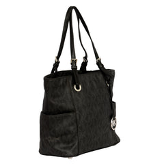 MICHAEL KORS JET SET CIRCULAR LOGO CHARM TOTE BAG