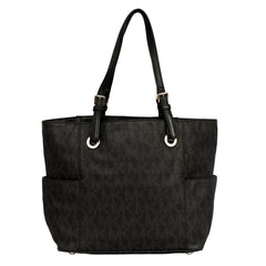 MICHAEL KORS JET SET CIRCULAR LOGO CHARM TOTE BAG
