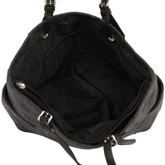 MICHAEL KORS JET SET CIRCULAR LOGO CHARM TOTE BAG