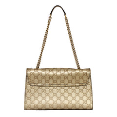 GUCCI EMILY GUCCISSIMA MEDIUM LEATHER SHOULDER BAG