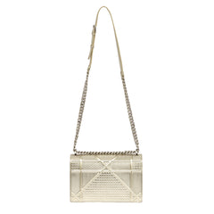 CHRISTIAN DIOR DIORAMA CANNAGE SILVER SHOULDER BAG