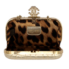 ROBERTO CAVALLI LEOPARD PRINT “RC” LOGO SLING BAG
