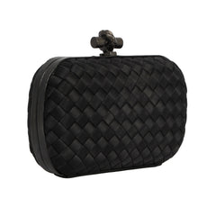 BOTTEGA VENETA INTRECCIATO WOVEN KNOT CLUTCH