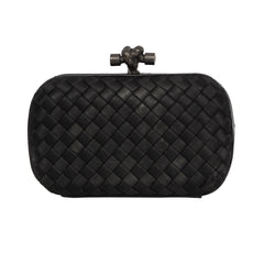BOTTEGA VENETA INTRECCIATO WOVEN KNOT CLUTCH