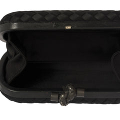 BOTTEGA VENETA INTRECCIATO WOVEN KNOT CLUTCH