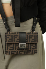 Fendi Zucca Baguette Slim Shoulder Bag