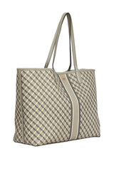 Tory Burch Geo Logo Stripe Tote Bag