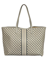 Tory Burch Geo Logo Stripe Tote Bag