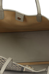 Tory Burch Geo Logo Stripe Tote Bag