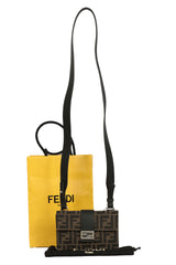 Fendi Zucca Baguette Slim Shoulder Bag