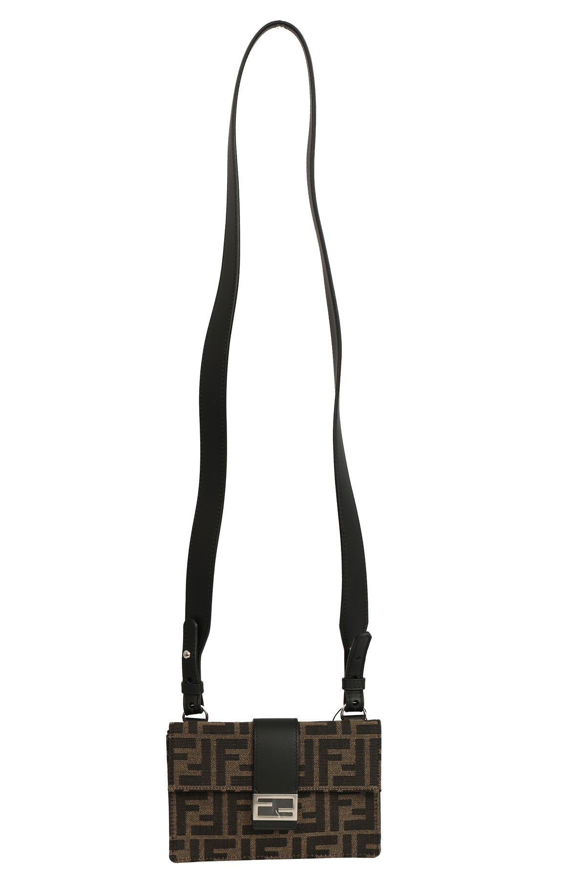 Fendi Zucca Baguette Slim Shoulder Bag