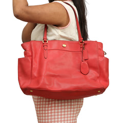 COACH PEYTON SAFFIANO LEATHER MULTIFUNCTION TOTE BAG