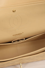 Chanel Classic Jumbo Caviar Leather Double Flap Bag