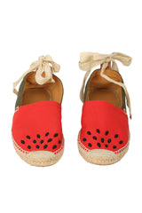 Loewe EU 39 Paula Ibiza Embriodered Canvas Sandals