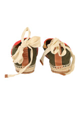 Loewe EU 39 Paula Ibiza Embriodered Canvas Sandals