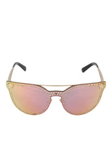 Versace Cat'S Eye Gold Medusa Sunglasses