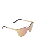 Versace Cat'S Eye Gold Medusa Sunglasses