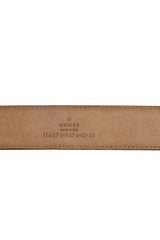 Gucci size 85 cm/ 34 inches GG Interlocking Golden Buckle Belt