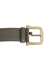 Gucci Size: 85cm/ 34inches Micro Guccissima Embossed  Leather Belt