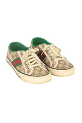 Gucci Size Eu -37 Tennis 1997 Monogram Canvas Sneaker