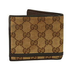GUCCI VINTAGE EBONY GG SUPREME BI-FOLD HORSEBIT WALLET 