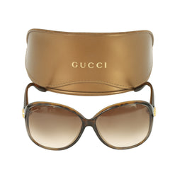 GUCCI OVERSIZED TORTOISESHELL SUNGLASSES 