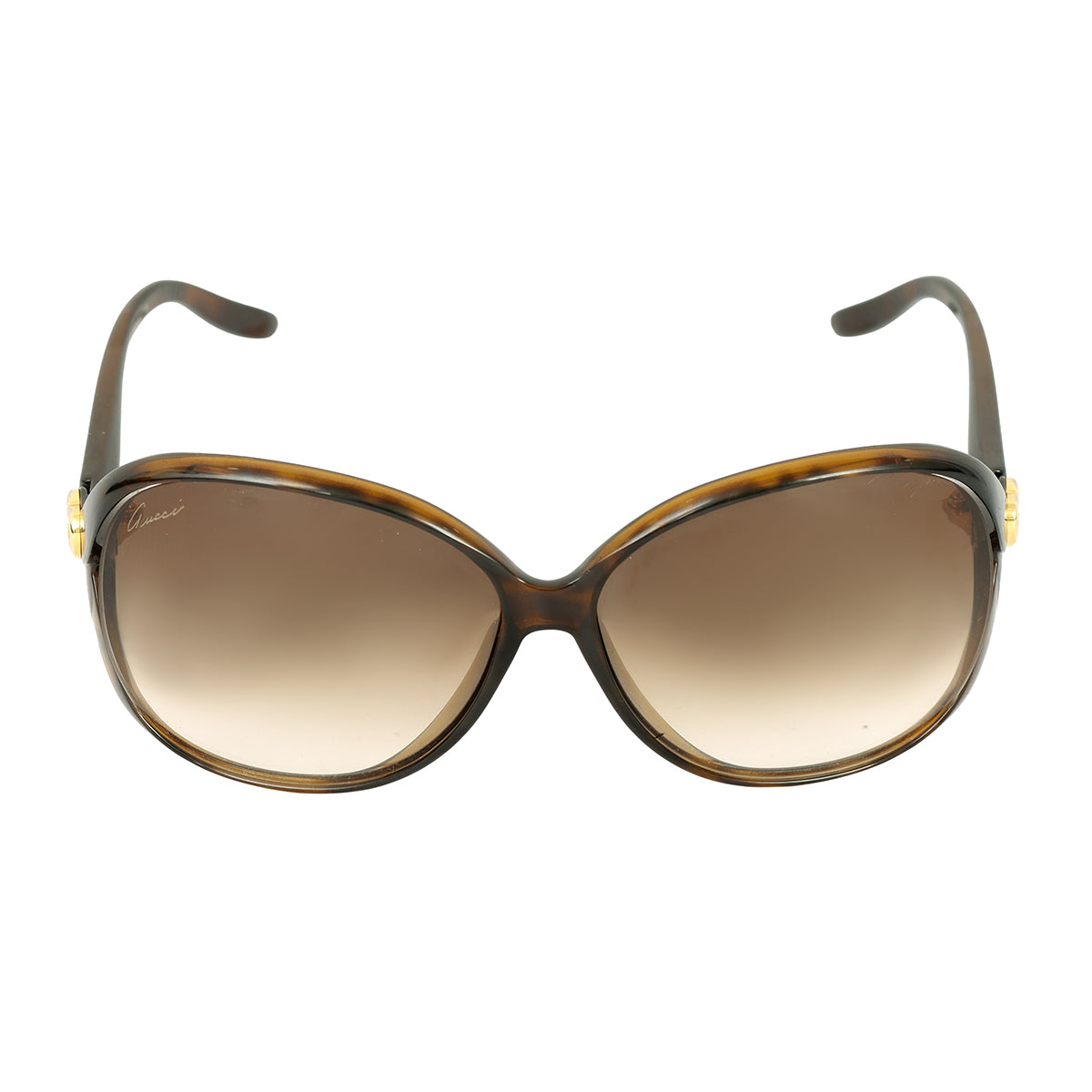 GUCCI OVERSIZED TORTOISESHELL SUNGLASSES 