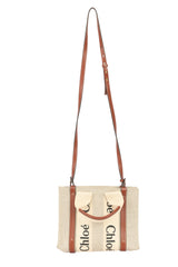 CHLOE BEIGE WOODY SHOPPING TOTE BAG