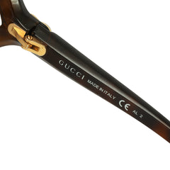 GUCCI OVERSIZED TORTOISESHELL SUNGLASSES 