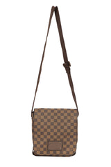 LOUIS VUITTON BROOKLYN MM DAMIER EBENE COATED SHOULDER BAG