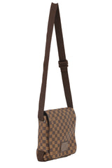 LOUIS VUITTON BROOKLYN MM DAMIER EBENE COATED SHOULDER BAG