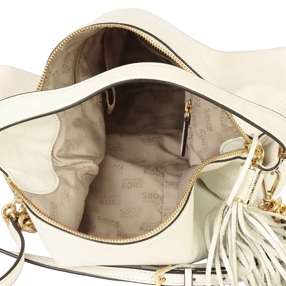 MICHAEL KORS BEDFORD LEATHER HOBO HANDBAG 