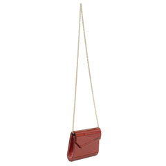 JIMMYCHOO RED CANDY CLUTCH BAG 