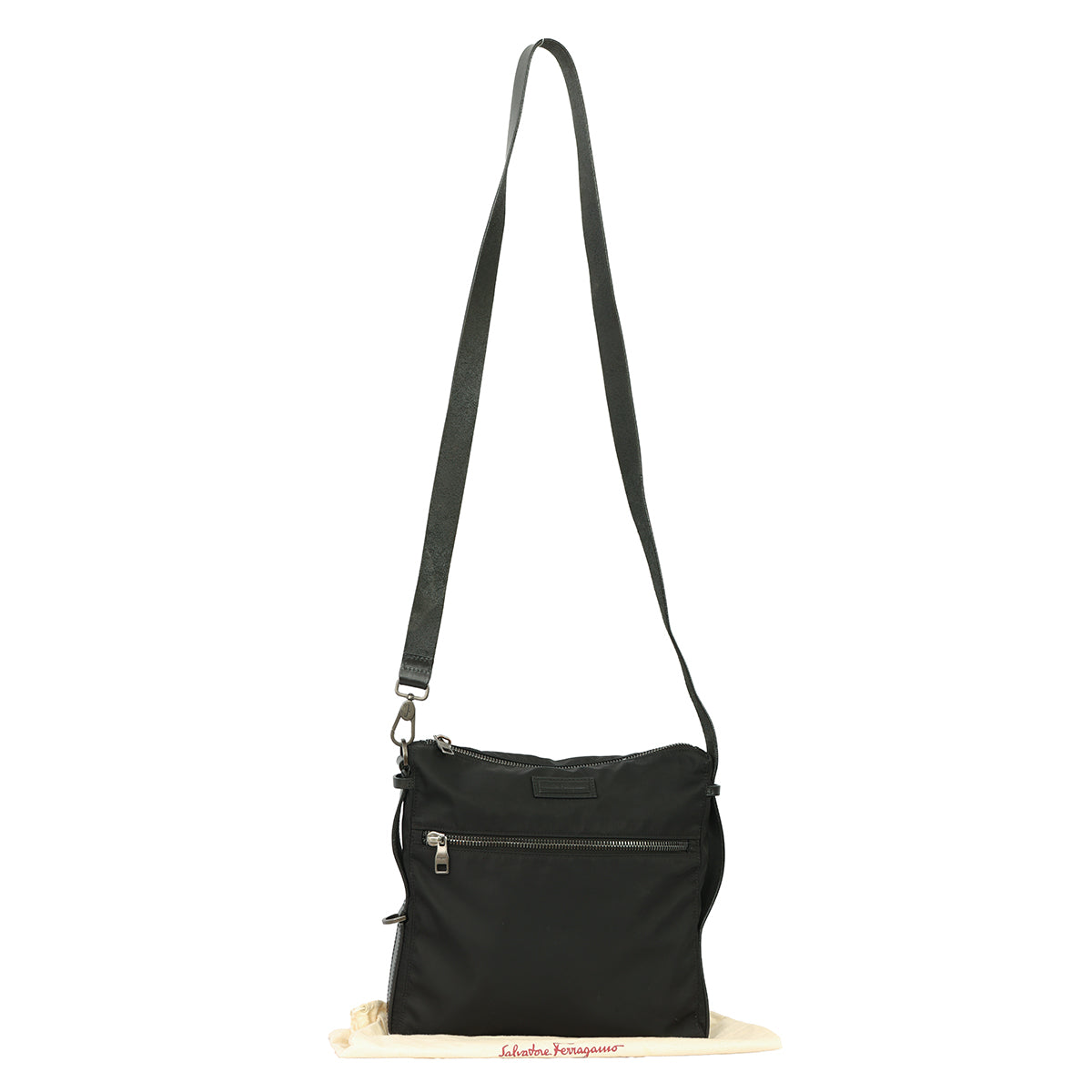 SALVATORE FERRAGAMO NYLON CROSSBODY BAG 
