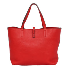 SALVATORE FERRAGAMO GANCINI RED TOTE BAG