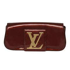 LOUIS VUITTON AMARANTE VERNIS PATENT LEATHER SOBE CLUTCH