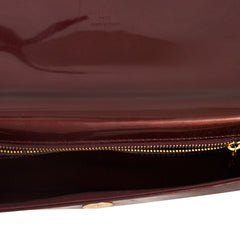 LOUIS VUITTON AMARANTE VERNIS PATENT LEATHER SOBE CLUTCH